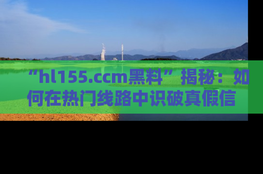 “hl155.ccm黑料”揭秘：如何在热门线路中识破真假信息