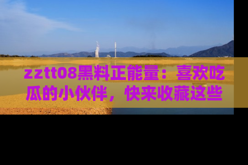 zztt08黑料正能量：喜欢吃瓜的小伙伴，快来收藏这些优质资源！