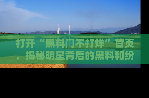 打开“黑料门不打烊”首页，揭秘明星背后的黑料和纷争真相！