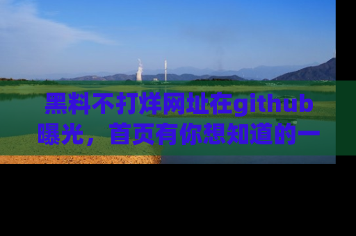 黑料不打烊网址在github曝光，首页有你想知道的一切幽默趣事，快来看看