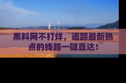 黑料网不打烊，追踪最新热点的线路一键直达！