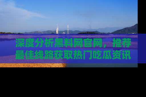 深度分析黑料网官网，推荐最佳线路获取热门吃瓜资讯