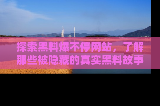 探索黑料爆不停网站，了解那些被隐藏的真实黑料故事